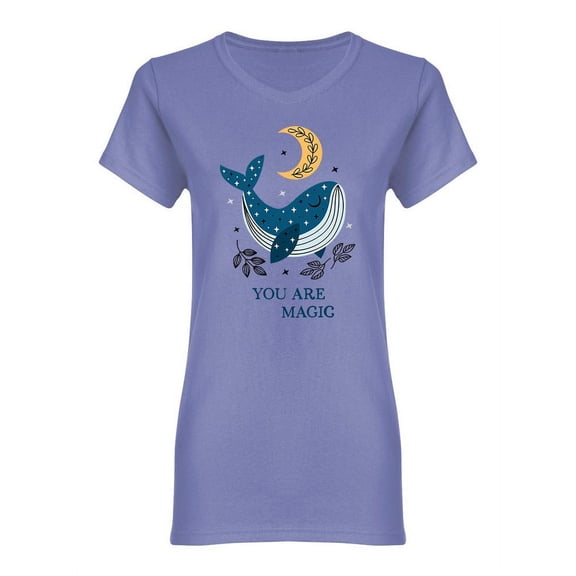 You Are Magic Slogan Shaped T-Shirt Women -Image by Shutterstock, Female x-Large