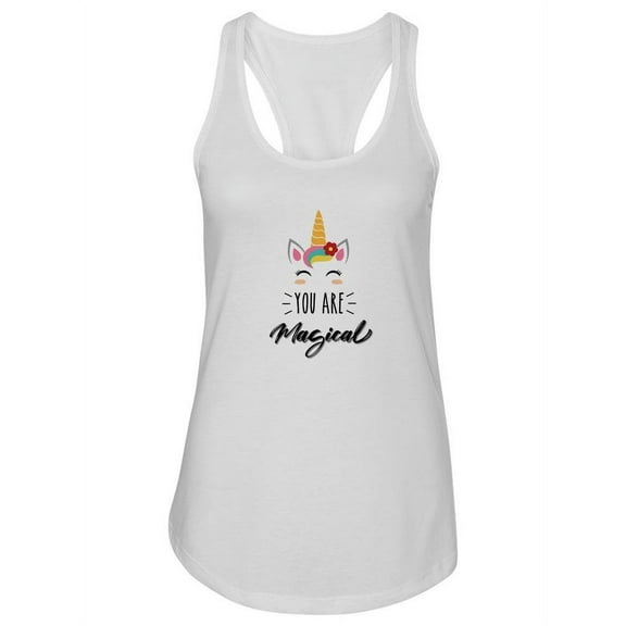 You Are Magical Unicorn Racerback Tank Women -SPIdeals Designs, Female Small
