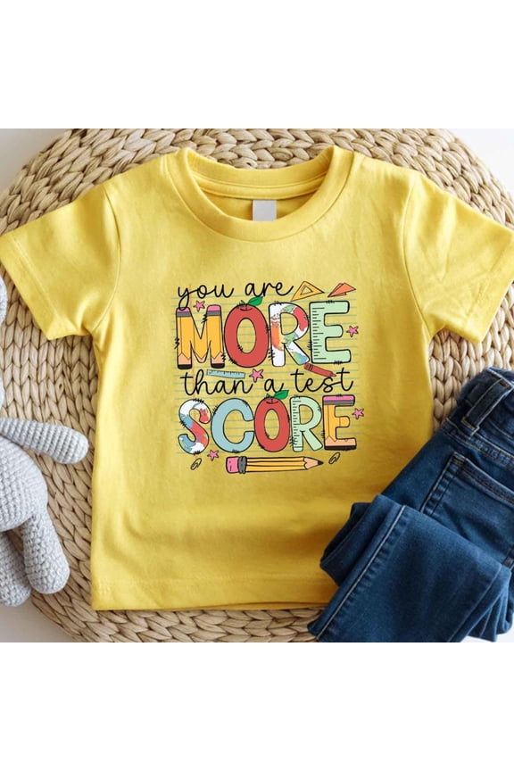 You Are More Than a Test Score Shirt Testing Day TShirt Teacher Testing Week Tee Student M