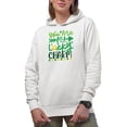 thumbnail image 1 of You Are My Lucky Charm, St. Patrick's Day, White Hooded Sweatshirt or Hoodie, Medium, 1 of 5