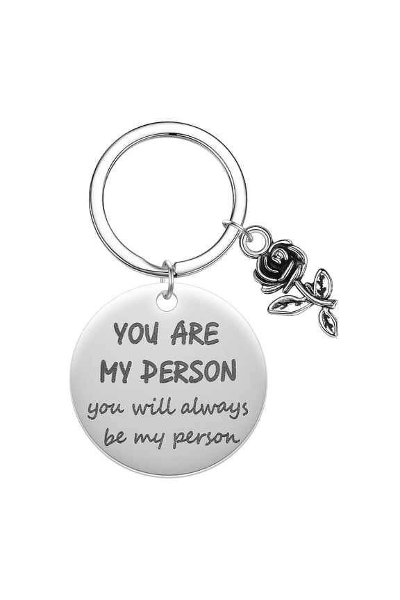 You Are My Person Keychain Husband Wife Birthday Key Chain Girlfriend Boyfriend Anniversary Valentines Day Gift Keyring