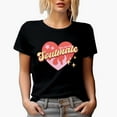 thumbnail image 1 of You Are My Soulmate, Retro Valentine's Day Gift, Black T-Shirt, Small, 1 of 5