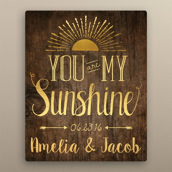 You Are My Sunshine 16" x 20" Personalized Canvas