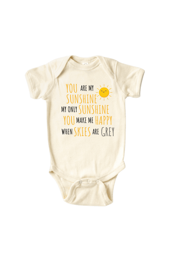 You Are My Sunshine Baby Cute Baby Clothes for Baby Outfit for Baby Shower Gift for Newborn Gift 6-9m Natural