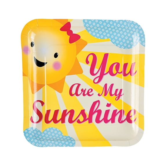 You Are My Sunshine Dinner Plates (8Pc) - Party Supplies - 8 Pieces
