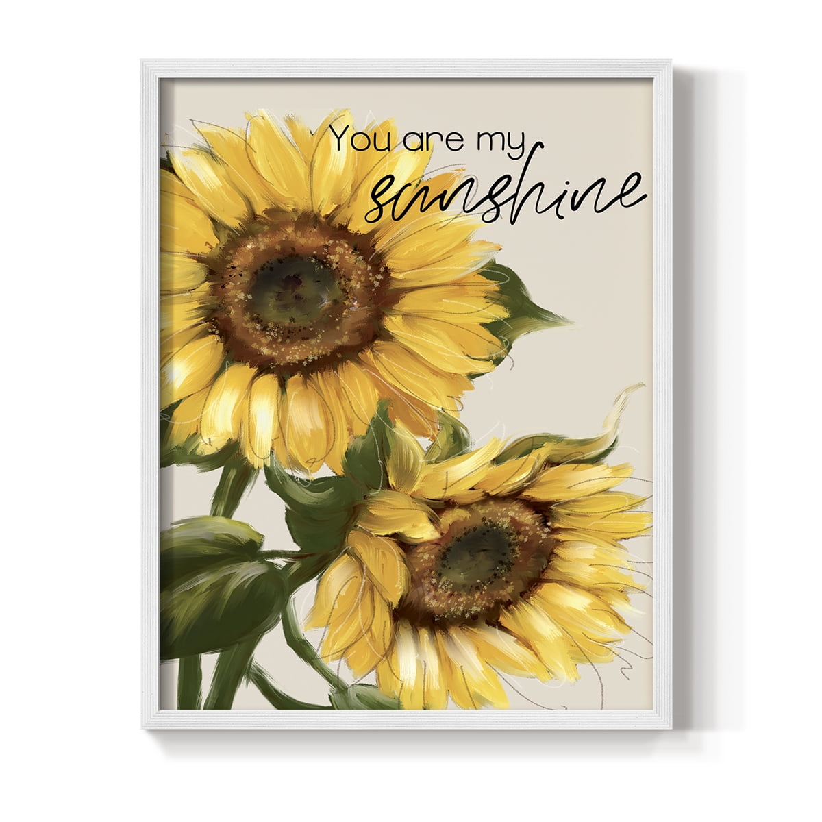 You Are My Sunshine Framed Print - Solid Wood in Single Picture Frame Solid Wood 2 Framed Print