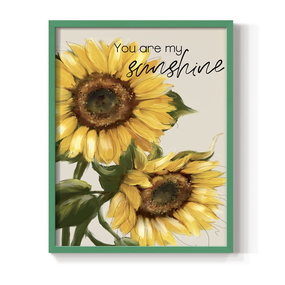 You Are My Sunshine Framed Print - Solid Wood in Single Picture Frame Solid Wood 2 Framed Print