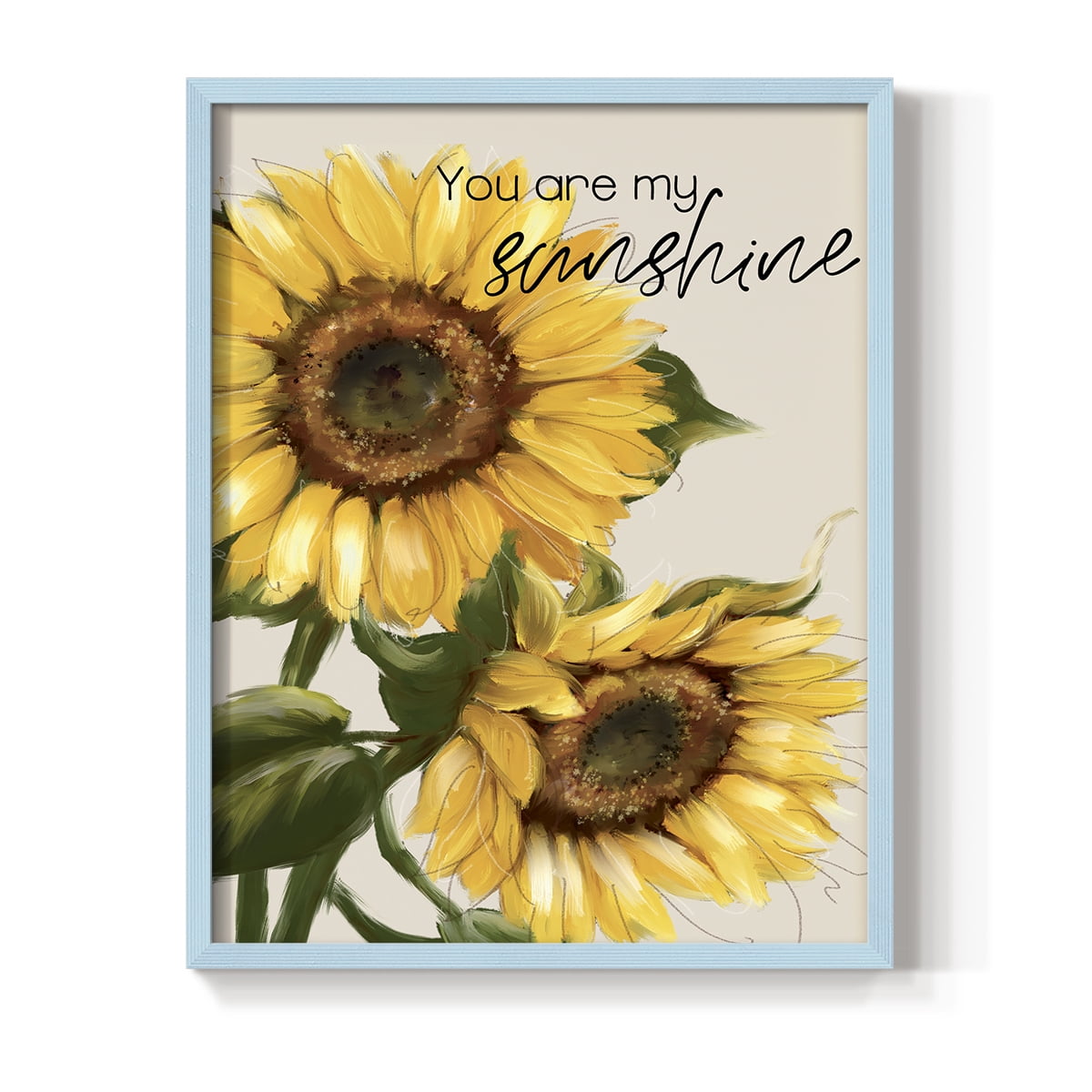 You Are My Sunshine Framed Print - Solid Wood in Single Picture Frame Solid Wood 2 Framed Print