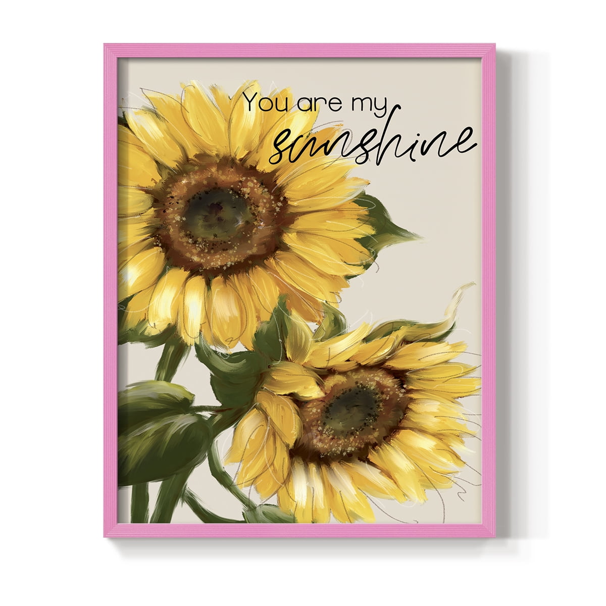 You Are My Sunshine Framed Print - Solid Wood in Single Picture Frame Solid Wood 2 Framed Print