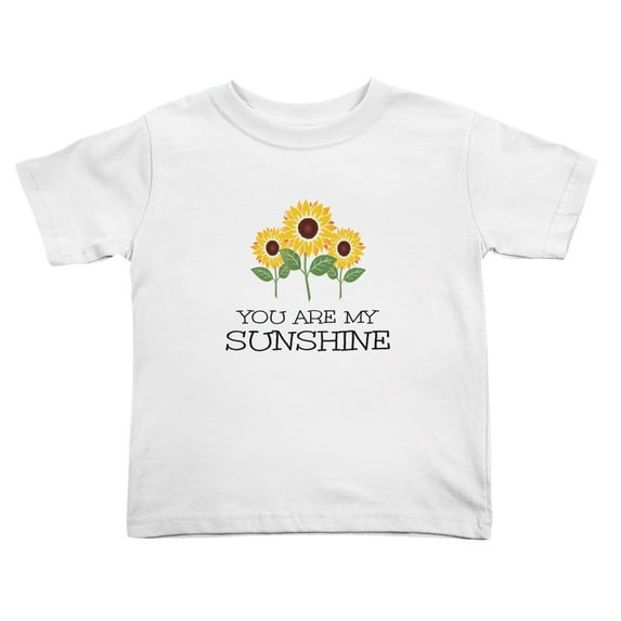 You Are My Sunshine Funny Toddler T-Shirts for Boys Girls (White, 5/6T)