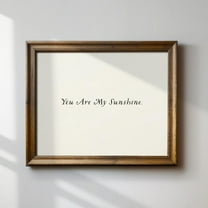 You Are My Sunshine, Horizontal Print, Minimalist, Nursery Decor Wall Art, Modern Wall Decor For Living Room, 8x12 UNFRAMED