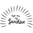 thumbnail image 1 of You Are My Sunshine Love Quotes Lettering Wall Sticker Art Design Decal for Girls Boys Kids Room Bedroom Nursery Kindergarten House Fun Home Decor Stickers Wall Art Vinyl Decoration (12x20 inch), 1 of 1