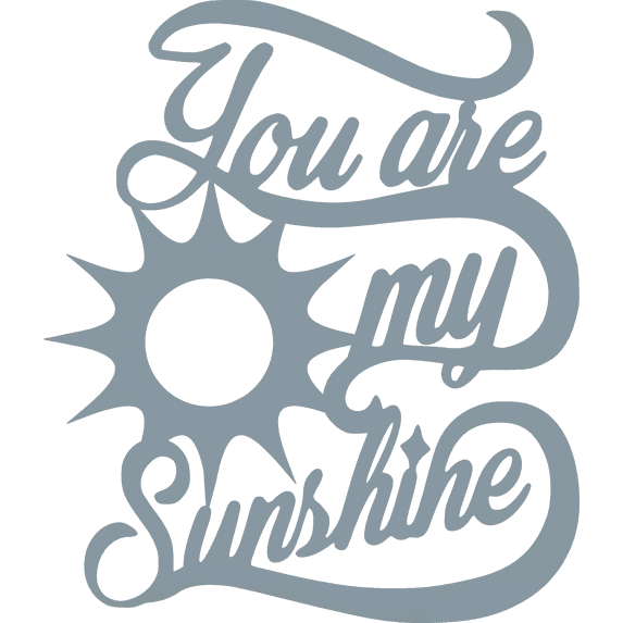 You Are My Sunshine - Metal Wall Art