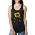 thumbnail image 1 of You Are My Sunshine Skull And Sunflower Inspirational/Christian Ladies Racerback Tank Top, Black, Small, 1 of 3