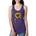 thumbnail image 1 of You Are My Sunshine Skull And Sunflower Inspirational/Christian Ladies Racerback Tank Top, Purple Rush, Medium, 1 of 3