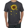 thumbnail image 1 of You Are My Sunshine Skull And Sunflower Inspirational/Christian Men's Graphic T-Shirt, Charcoal, X-Large, 1 of 3
