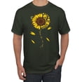 thumbnail image 1 of You Are My Sunshine Skull And Sunflower Inspirational/Christian Men's Graphic T-Shirt, Forest Green, Large, 1 of 3