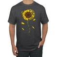 thumbnail image 1 of You Are My Sunshine Skull And Sunflower Inspirational/Christian Men's Graphic T-Shirt, Heather Black, 3XL, 1 of 3