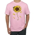 thumbnail image 1 of You Are My Sunshine Skull And Sunflower Inspirational/Christian Men's Graphic T-Shirt, Light Pink, 3XL, 1 of 3