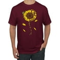 thumbnail image 1 of You Are My Sunshine Skull And Sunflower Inspirational/Christian Men's Graphic T-Shirt, Maroon, 5XL, 1 of 3