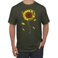 thumbnail image 1 of You Are My Sunshine Skull And Sunflower Inspirational/Christian Men's Graphic T-Shirt, Military Green, 5XL, 1 of 3