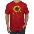 thumbnail image 1 of You Are My Sunshine Skull And Sunflower Inspirational/Christian Men's Graphic T-Shirt, Red, Large, 1 of 3