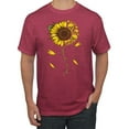 thumbnail image 1 of You Are My Sunshine Skull And Sunflower Inspirational/Christian Men's Graphic T-Shirt, Vintage Heather Red, Medium, 1 of 3