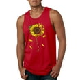 thumbnail image 1 of You Are My Sunshine Skull And Sunflower Inspirational/Christian Mens Graphic Tank Top, Red, 3XL, 1 of 3