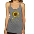 thumbnail image 1 of You Are My Sunshine Skull And Sunflower Inspirational/Christian Tri-Blend Racerback Tank Top, Premium Heather, X-Large, 1 of 3