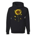 thumbnail image 1 of You Are My Sunshine Skull And Sunflower Inspirational/Christian Unisex Graphic Hoodie Sweatshirt, Black, Small, 1 of 3
