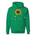 thumbnail image 1 of You Are My Sunshine Skull And Sunflower Inspirational/Christian Unisex Graphic Hoodie Sweatshirt, Kelly, Large, 1 of 3