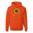 thumbnail image 1 of You Are My Sunshine Skull And Sunflower Inspirational/Christian Unisex Graphic Hoodie Sweatshirt, Orange, 3XL, 1 of 3