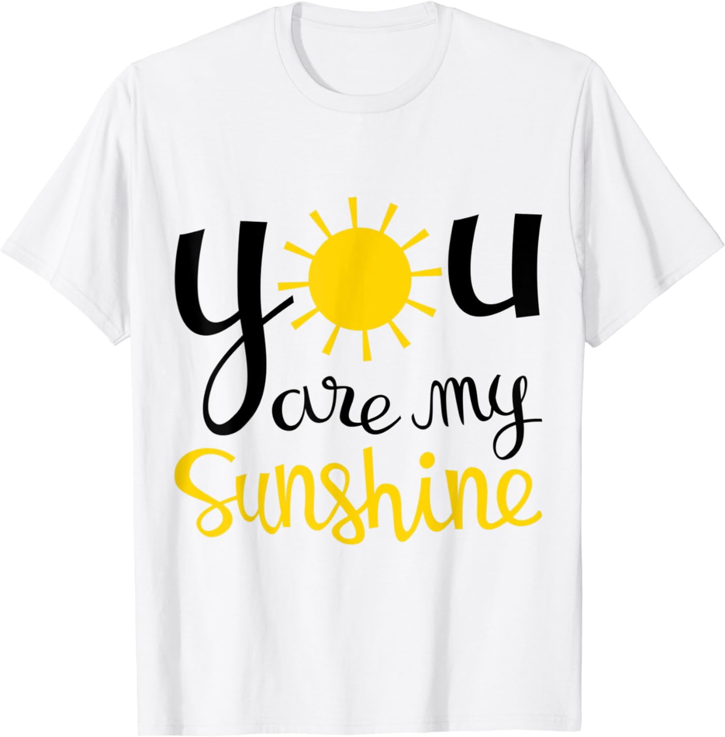Women's 'You Are My Sunshine' T-Shirt - Inspirational Graphic Tee, Short Sleeve, Casual Fit - View #8
