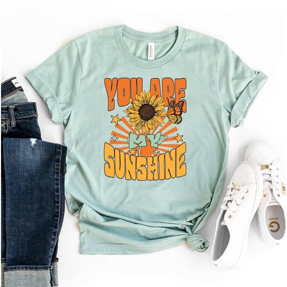 You Are My Sunshine T-shirt, Ladies Shirt, Summer, Inspirational T-shirt, Motivational, Birthday Tee, Bff Top, Cute Shirt All Size S-5Xl