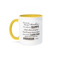 thumbnail image 1 of 3dRose, You Are My Sunshine- Word Art- Vintage Song, 15oz Two-Tone Yellow Mug, 1 of 7