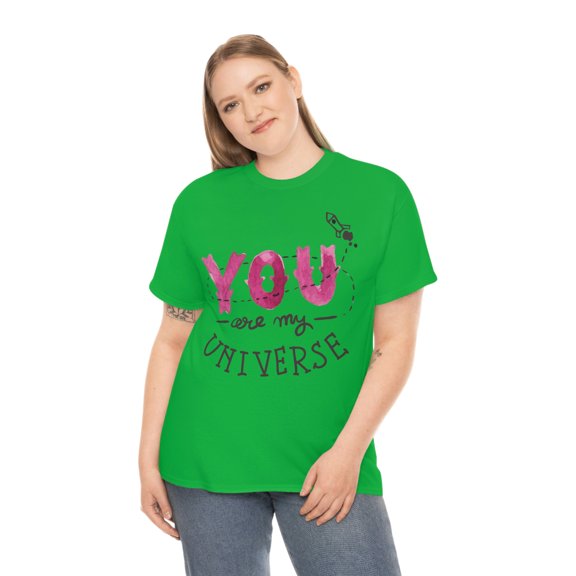You Are My Universe Love Unisex Heavy Cotton Tee