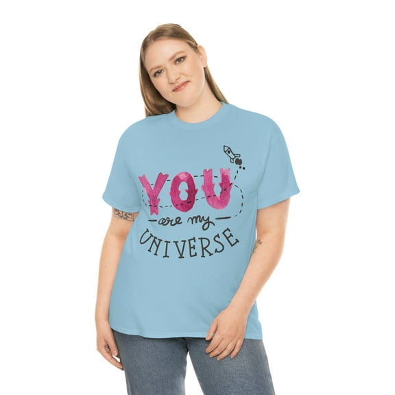 You Are My Universe Love Unisex Heavy Cotton Tee