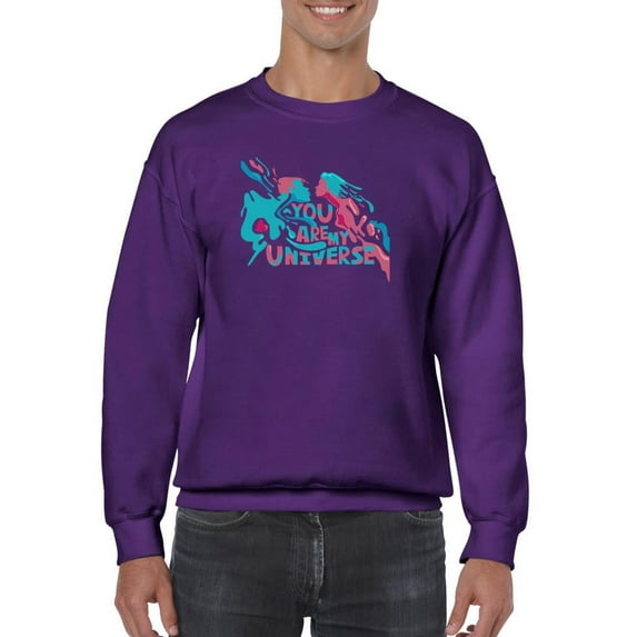 You Are My Universe Paint Sweatshirt Men -Image by Shutterstock, Male XX-Large