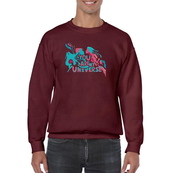 You Are My Universe Paint Sweatshirt Men -Image by Shutterstock, Male x-Large