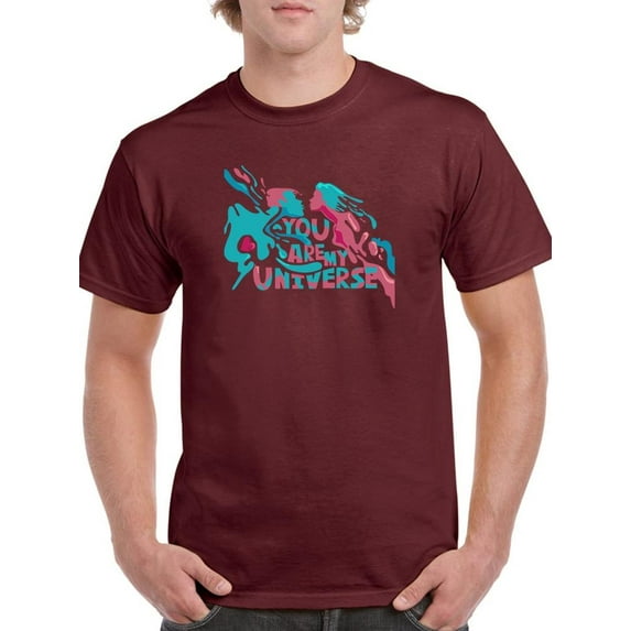 You Are My Universe Paint T-Shirt Men -Image by Shutterstock, Male 5X-Large
