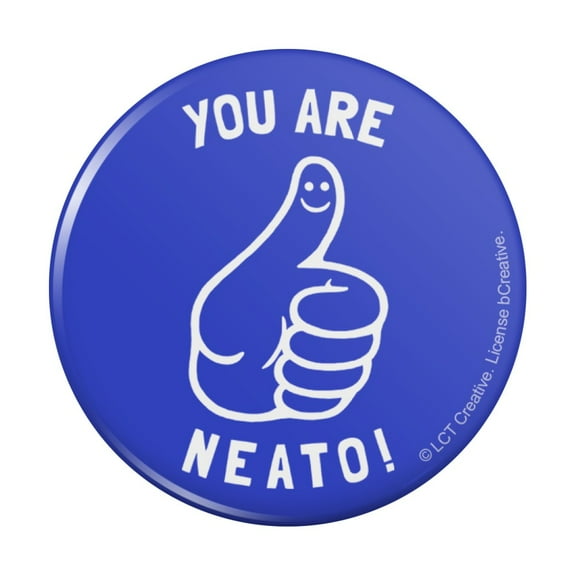 You Are Neato Cool Funny Humor Pinback Button Pin