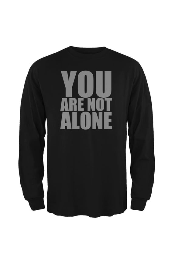 You Are Not Alone Caitlyn Jenner Black Adult Long Sleeve T-Shirt - Medium
