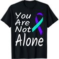 thumbnail image 1 of You Are Not Alone Suicide Prevention Ribbon Awareness T-Shirt, 1 of 3
