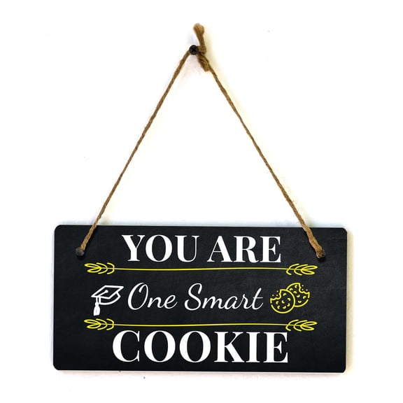 You Are One Smart Cookie 5x10 Hanging Plus Wall or Door Sign | Funny Home Decor