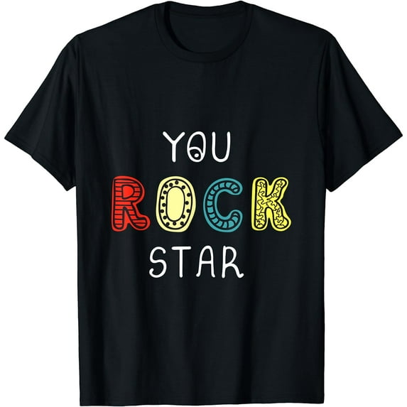You Are Rock Star Long Live Rock and Roll T-Shirt Black 3X-Large