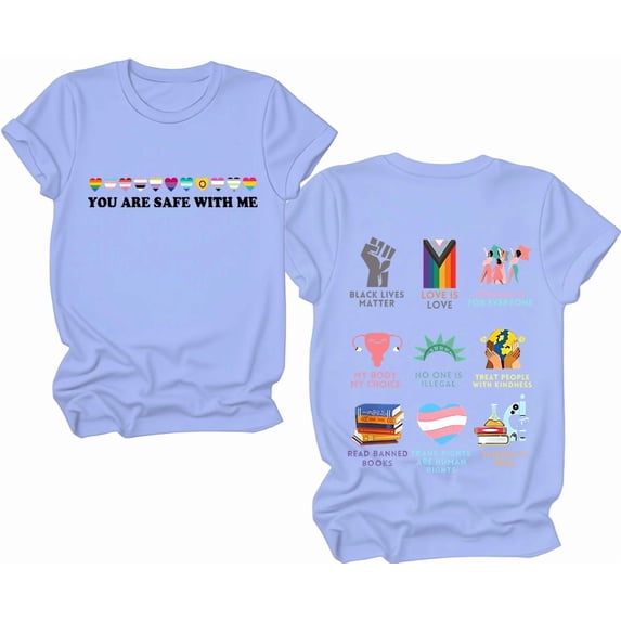 You Are Safe With Me Shirt, You Are Safe With Me T-Shirt, Unisex LGBT Pride Shirts