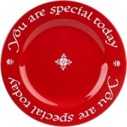 Waechtersbach You Are Special Today Red Plate, 10.63-Inch Decorative Chinaware Celebration Dish
