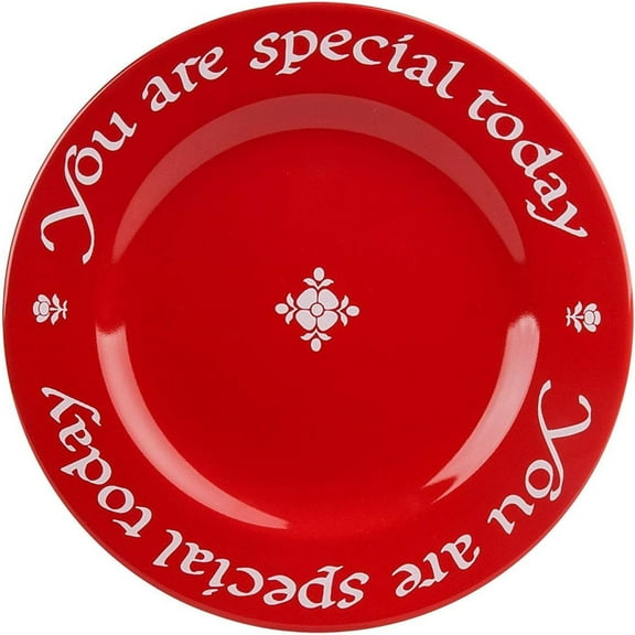 Waechtersbach You Are Special Today Red Plate, 10.63-Inch Decorative Chinaware Celebration Dish