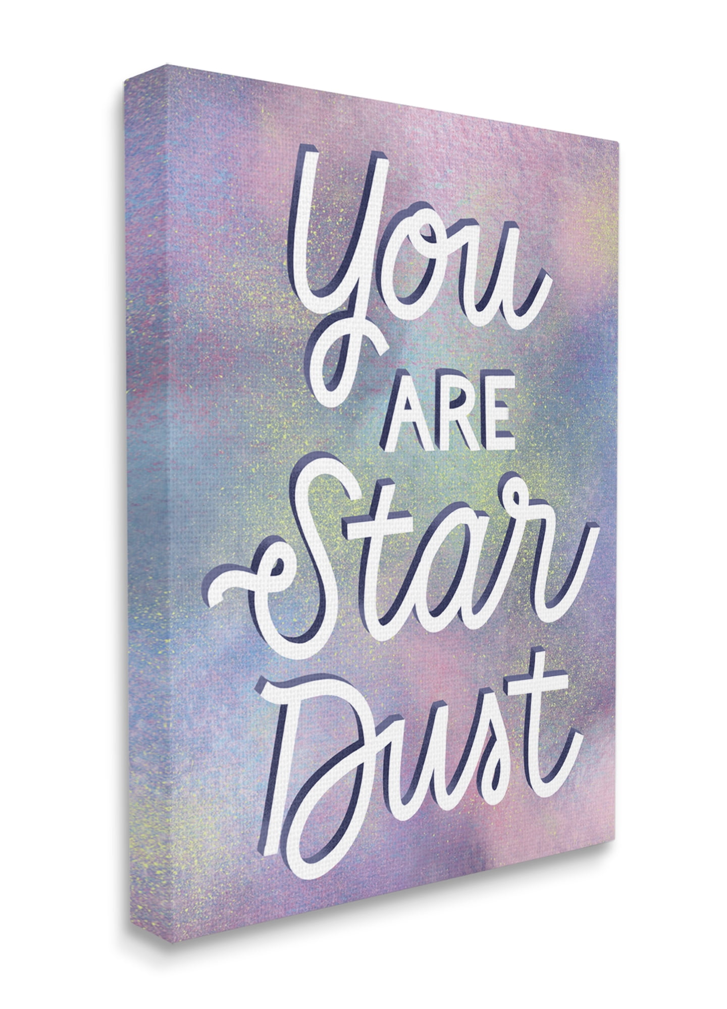 Stupell Industries You are Star Dust Phrase Mystical Purple Pink Design Canvas Wall Art, 16 x 20, Design by Richelle Lynn Garn