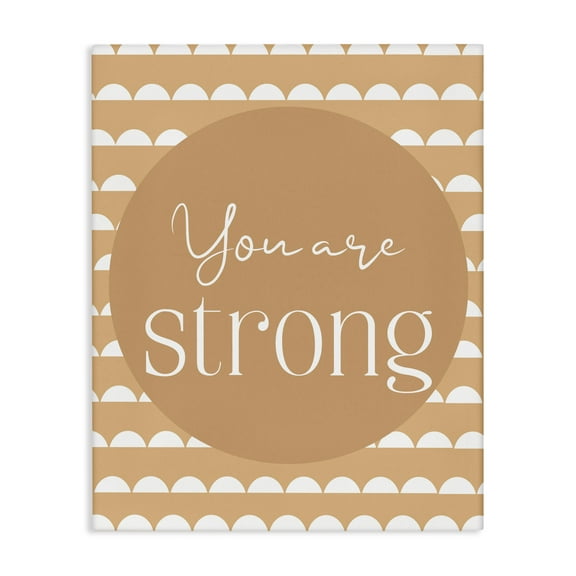 Stupell Industries You Are Strong Sentiment Canvas Wall Art, design by Christine Simpson Art